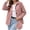Pink1, variant on Women's Corduroy Shacket Button Down Jacket Lapel Collar Long Sleeve Coat with Pockets Relaxed Fit Casual Outerwear,Pink Jackets for Women
