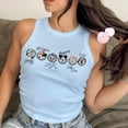 thumbnail image 2 of Mickey and Friends Checkered Signature Disney Crop Tank, Mickey & Co Disney Girl Trip Baby Tee Crop Top, Girly Disney World Disneyland, 2 of 6