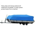 HEAVY DUTY BLUE CENTER CONSOLE BOAT COVER FOR 17' 20' BOAT ,IDEAL FOR