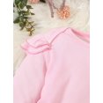 thumbnail image 4 of QJUHUNG 3 Sets Baby‘s Ruffle Decor Long Sleeve Bodysuit & Casual Pants  Toddler & Infant Girl‘s Clothing Set For Spring Fall, 4 of 7