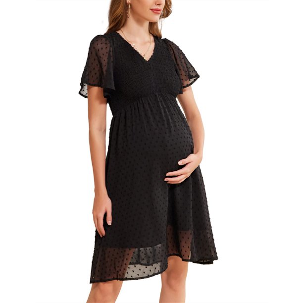 SAYOO Vestido de mujer embarazada SAYOO moda