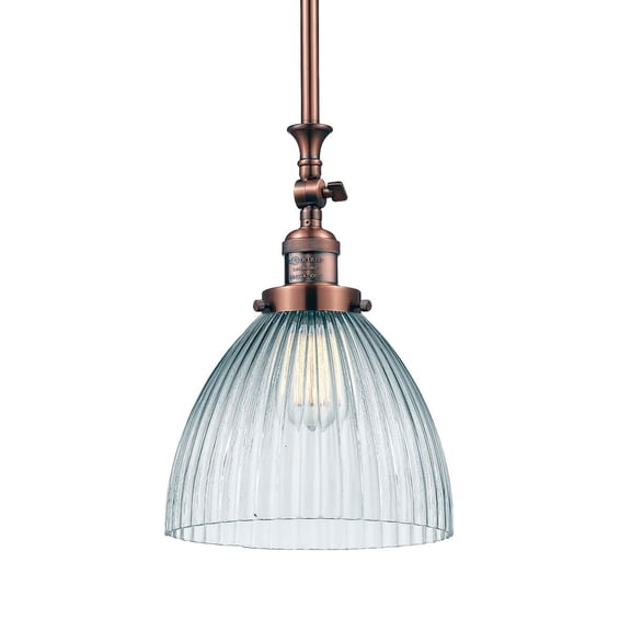 Innovations Lighting 206-AC-G222 Seneca Falls 1 Light 10" Wide Mini Pendant - Copper