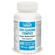 Supersmart - SOD Gliadins Complex 500 mg per Day - Antioxidant Supplement - Tissue & Cells Protect | Non-GMO - 60 Vegetarian Capsules