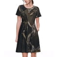 thumbnail image 1 of Balery Medieval Knight And Dragon Vestidos sueltos de manga corta para mujer, vestidos de verano 2025, vestidos casuales de corte A con vuelo., 1 of 6