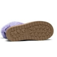 thumbnail image 5 of Kushyshoo Purple Girls Snow Boots Warm Faux Fur Lined Glitter Strap Winter Shoes Lightweight with Hook-and-loop Size 13M, 5 of 5