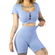 thumbnail image 1 of CONJUNTO DEPORTIVO DE MUJER DE SHORT Y BLUSA STRETCH PUSH UP, 1 of 5