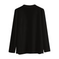 thumbnail image 4 of BODOAO Women's Button Down V Neck Long Sleeve Soft Knit Cardigan Sweater Women's Long Sleeve Ice Knit with Skirt V Neck Cardigan Black L, 4 of 4