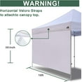 thumbnail image 2 of 10FT  Canopy SunWall with Middle Zipper for Outdoor Shade -  Waterproof Sidewall, 2 of 6