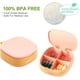 thumbnail image 2 of Cute Pill Organizer Small Pill Box Portable Travel Pill Box for Purse Small Daily Pill Cases for Vitamin Fish Oil Supplements Container (Pink,2 ）, 2 of 5