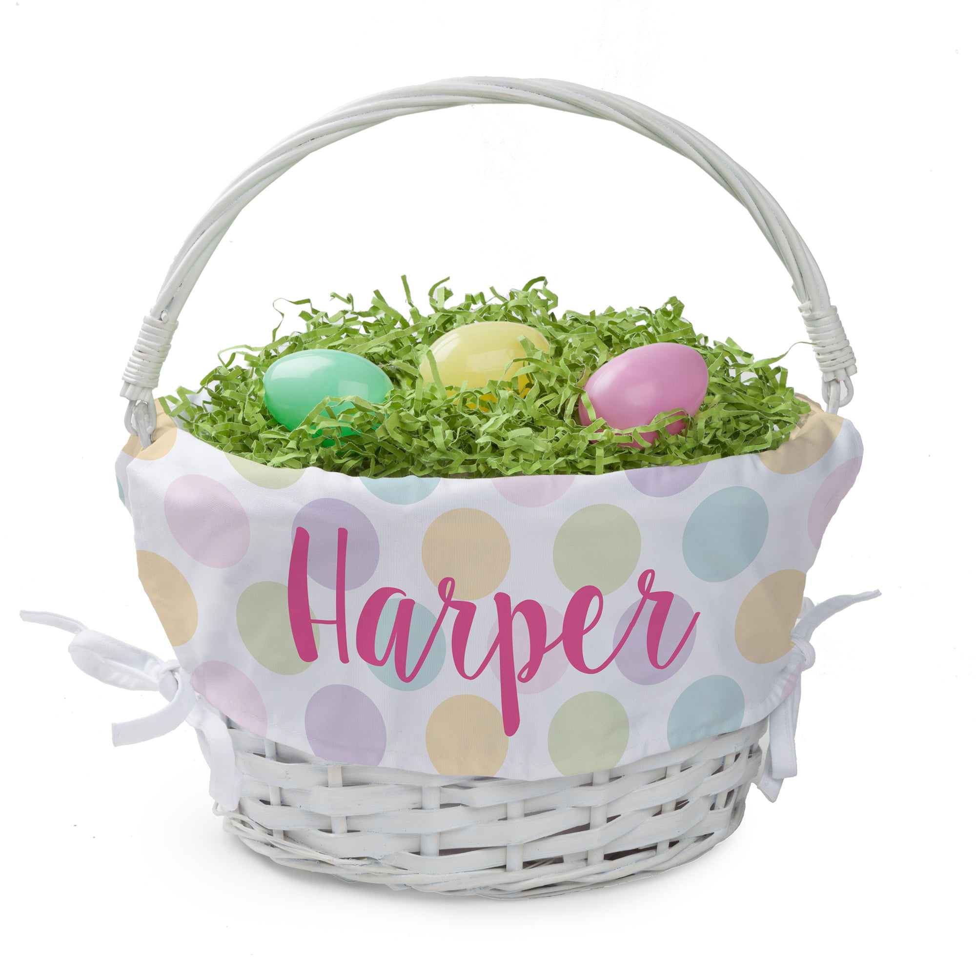 Unique Easter Gifts Personalized Girls Easter Basket with Custom Name Printed
