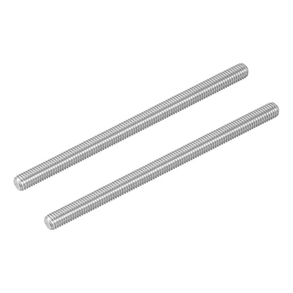 2Pcs M8-1.25x130mm Fully Threaded Rods, 304 Stainless Steel Thread Bar Studs