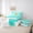 Cyan T, variant on Erosebridal Bowknot Initial H Twin Bedding Sets 7-Piece for Girls, Abstract Ombre Bedding Comforter Set