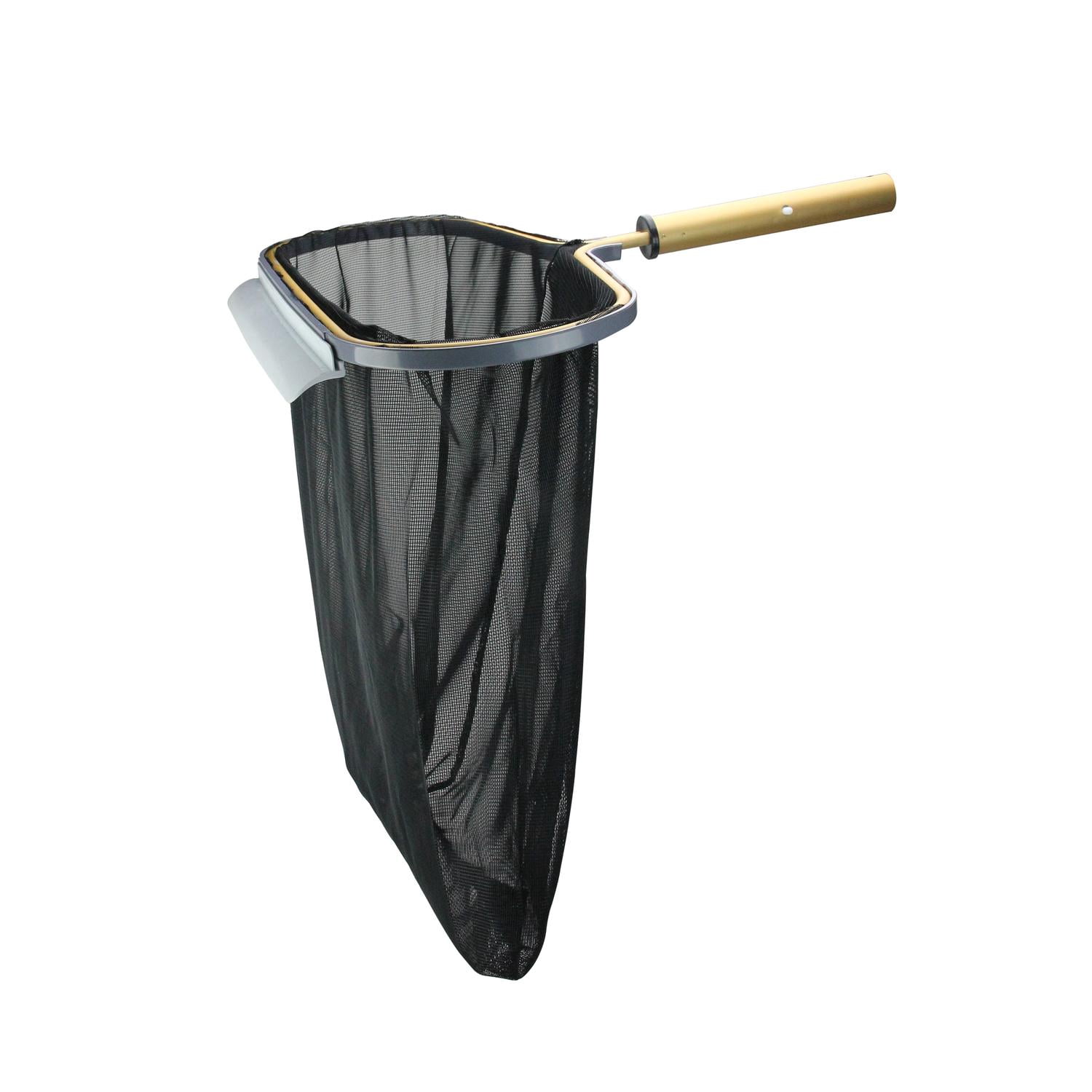Heavy Duty Aluminum Tube Frame Leaf Pool Rake with Black Net