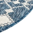 thumbnail image 5 of Unique Loom Outdoor Trellis Collection Area Rug - Traliccio (3' 1" Round Blue/Ivory), 5 of 6