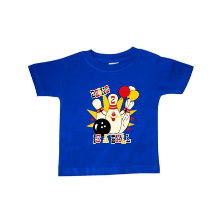 

Inktastic Cute Bowling Pin 2nd Birthday Gift Baby Boy or Baby Girl T-Shirt