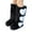 Black, variant on Women's Boots Furry Knee-High Boots Winter Comfy Plush Warm Snow Boots Fuzzy Outdoor Winter Boots for Christmas Valentine (Pink,9.5)