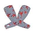thumbnail image 1 of Fotbe Starfish Navy Blue Stripe Mangas para Brazos con Protección Solar UV- Cubrebrazos para Tatuajes – Mangas Deportivas Refrigerantes UPF 50 para Hombre y Mujer, 1 of 7