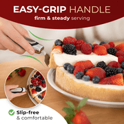 Orblue Pie Server, Essential Kitchen Tool, Serrated on Both Sides, Great for Right or Left Handed Chef, Stainless Steel Flatware, Cake Cutter