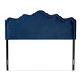 thumbnail image 2 of Baxton Studio Nadeen Contemporary Velvet Queen Headboard in Royal Blue, 2 of 6