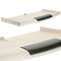 Keyboard Tray Under Desk Sliding Keyboard Mouse Stand Computer Keyboard Holder Keyboard Drawer for Home Office Accessories Beige