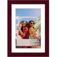 thumbnail image 1 of Vittanly 5x7 Picture Frame, Display Pictures 4x6 with Mat or 5x7 without Mat, Premium Material with Shatter Resistant Plexiglass, Photo Frame for Wall or Table Top Display, Cherry Red, 1 Pack, 1 of 1
