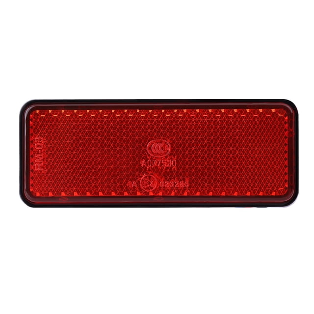 Herwey Universal Motorcycle Scooter Moped Rectangle LED Reflector Tail Brake Light Stop Lamp , Motorcycle Rectangle Reflector,Rectangle Reflector