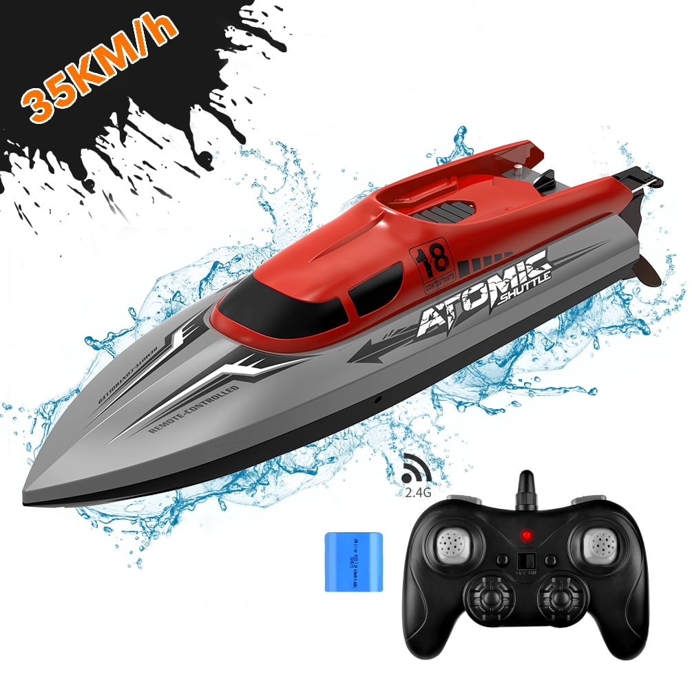 Remote Control Boats toys for Pools and Lakes 2.4G RC Boat Racer for Kids/Adults 