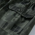 thumbnail image 5 of Aayomet Men Shorts Mid Waist Pant Short Cargo Pant Solid Splice Pocket Drawstring Shorts Fashion Solid Color Loose (Black, L), 5 of 5