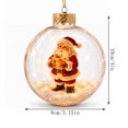 thumbnail image 4 of Glowing Christmas Story Ornament with 3D Resin Santa Claus, Light Up Ball Christmas Ornaments, Mini Christmas Decorations for Tree, Window, Mantel, 4 of 6