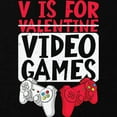 thumbnail image 3 of CafePress - V Is For Video Games Valentines Day Gam Sweatshirt - Classic Crew Neck Sweatshirt, 3 of 4