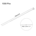 thumbnail image 2 of Uxcell 1000PCS Cable Zip Ties 4 Inch, Self-Locking Nylon Wire Ties Heavy Duty with 18 LBS Tensile Strength White, 2 of 6