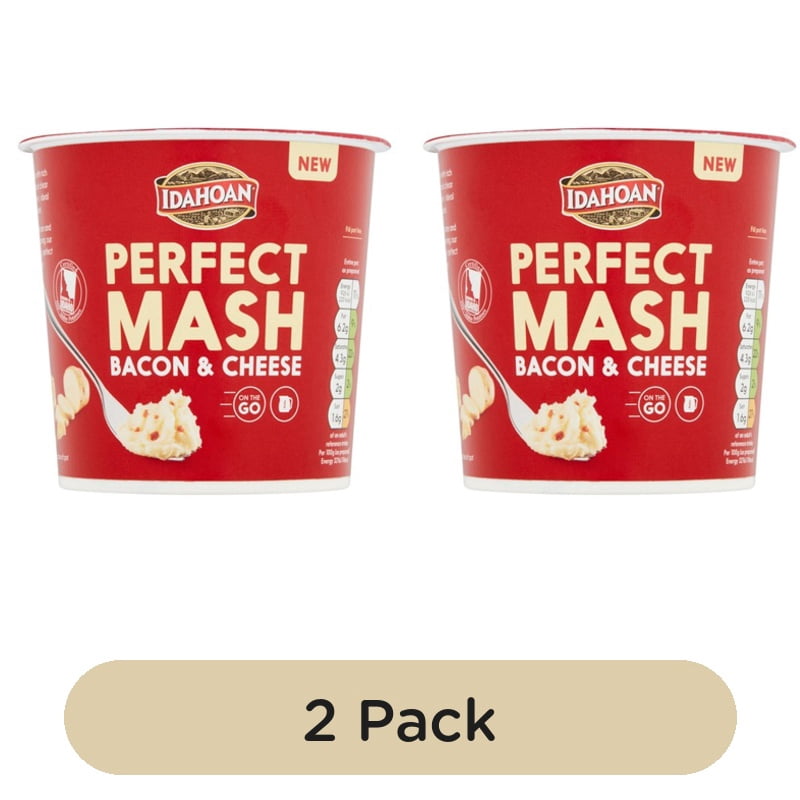 Idahoan Bacon & Cheese Mash Pot 55g, British Import (Pack of 2)