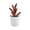 White B, variant on Artificial Potted Plants with White Plastic Pots for Home and Office Decor, Small Flower Arrangements for Indoor Spaces