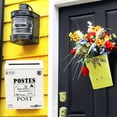 thumbnail image 4 of mnjin vintage mailbox iron mailbox hanging wall suggestion box mailbox home decoration shooting props wall wall decoration a, 4 of 6