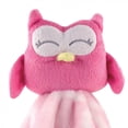thumbnail image 2 of Hudson Baby Unisex Baby Animal Face Security Blanket, Pink Owl, One Size, 2 of 2