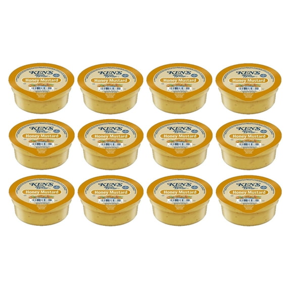 Ken's Steak House Honey Mustard Dressing 2 oz. Cup | Dipping Sauce | Kosher | Gluten Free | Pack of 12