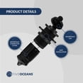 thumbnail image 6 of Five Oceans Marine Waterproof Dual Port USB Power Socket, 12 Volts - 24 Volts, UV-Stabilized ABS Plastic, Easy Installation, Sport, Pontoon, Fishing Boats, LED Power Indicator, 6 of 9