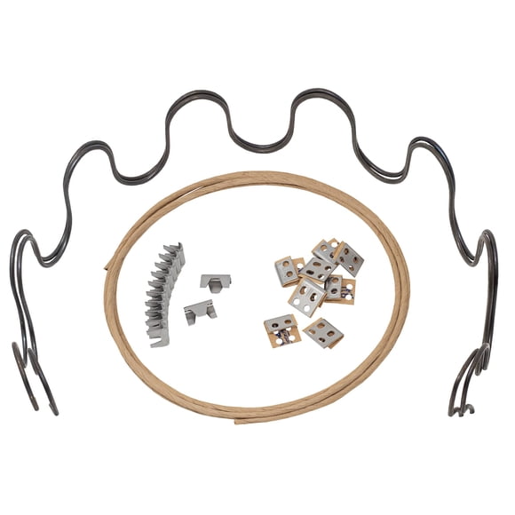 House2Home 31" Couch Spring Repair Kit to Fix Sofa Support for Sagging Cushions - Includes 2pk of Springs, Upholstery Spring Clips, Seat Spring Stay Wire, and Installation Instructions