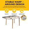 thumbnail image 4 of Spring Botanical Table Cloths for 3 Foot Rectangle Tables, Black Eucalyptus Butterfly Rustic Patio Waterproof Elastic Fitted Tablecloths, Washable Rectangular Table Cover for Camping, 4 of 8