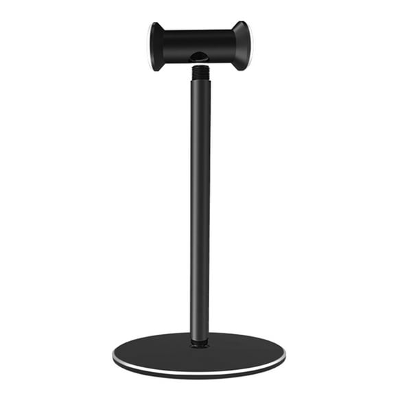 Yeacher Metal Headphones Holder High-quality Aluminum Alloy Stand Detachable Stable Desktop Bracket with Silicone Pad for Wired Wireless Gaming Headsets Black