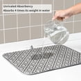 thumbnail image 5 of Dish Drying Mat for Kitchen 2 Pack, Ultra Absorbent Microfiber Dishes Drainer Mats by Subekyu,19.2 by 15.8 Inch(Rhombus), 5 of 8