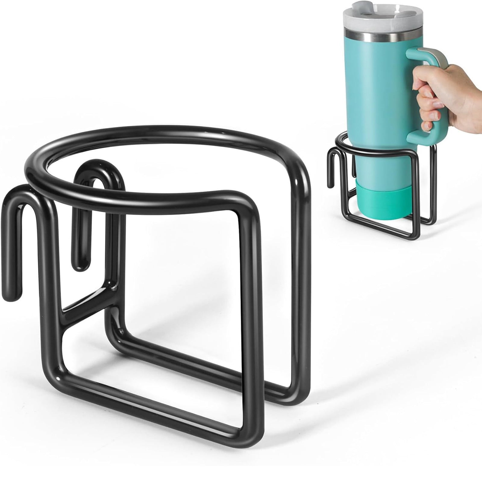 Metal Shopping Cart Beverage Holder for Baby Strollers Coffee Cups 5PCS