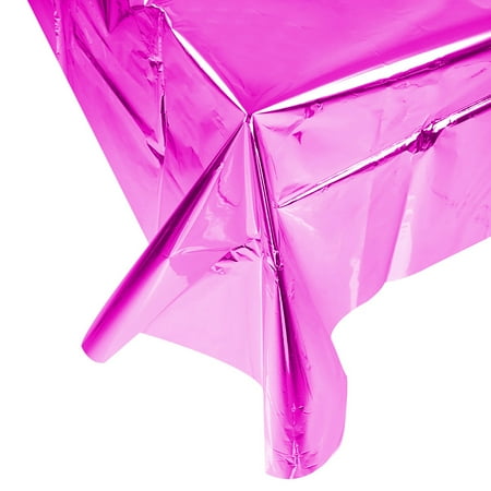 

Clearance Table Cloth under $ 5 PET Shiny Disposable Pink Tablecloth Christmas Party Party Decoration Products Rose Gold Foil Tablecloth