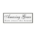 thumbnail image 3 of Amazing Grace White Bible Verse Canvas Christian Wall Art Ready to Hang Unframed, 3 of 7