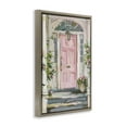 thumbnail image 4 of Stupell Industries Pink Door Welcome Town & City Painting Brown Floater Framed Art Print Wall Art, 21 x 31, 4 of 10