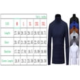 thumbnail image 5 of Men's Turtleneck Top Slim Fit Solid Base Sweater Casual Long Sleeve Underwear Tops Male Cozy Breathable Blouse T-Shirt White S, 5 of 6