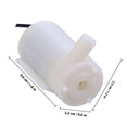 thumbnail image 2 of CRAFTHROU 1Pcs USB 1 Meter Cable Micro Water Pump White Plastic Submersible Pumping for Fountains and Spout, 2 of 8