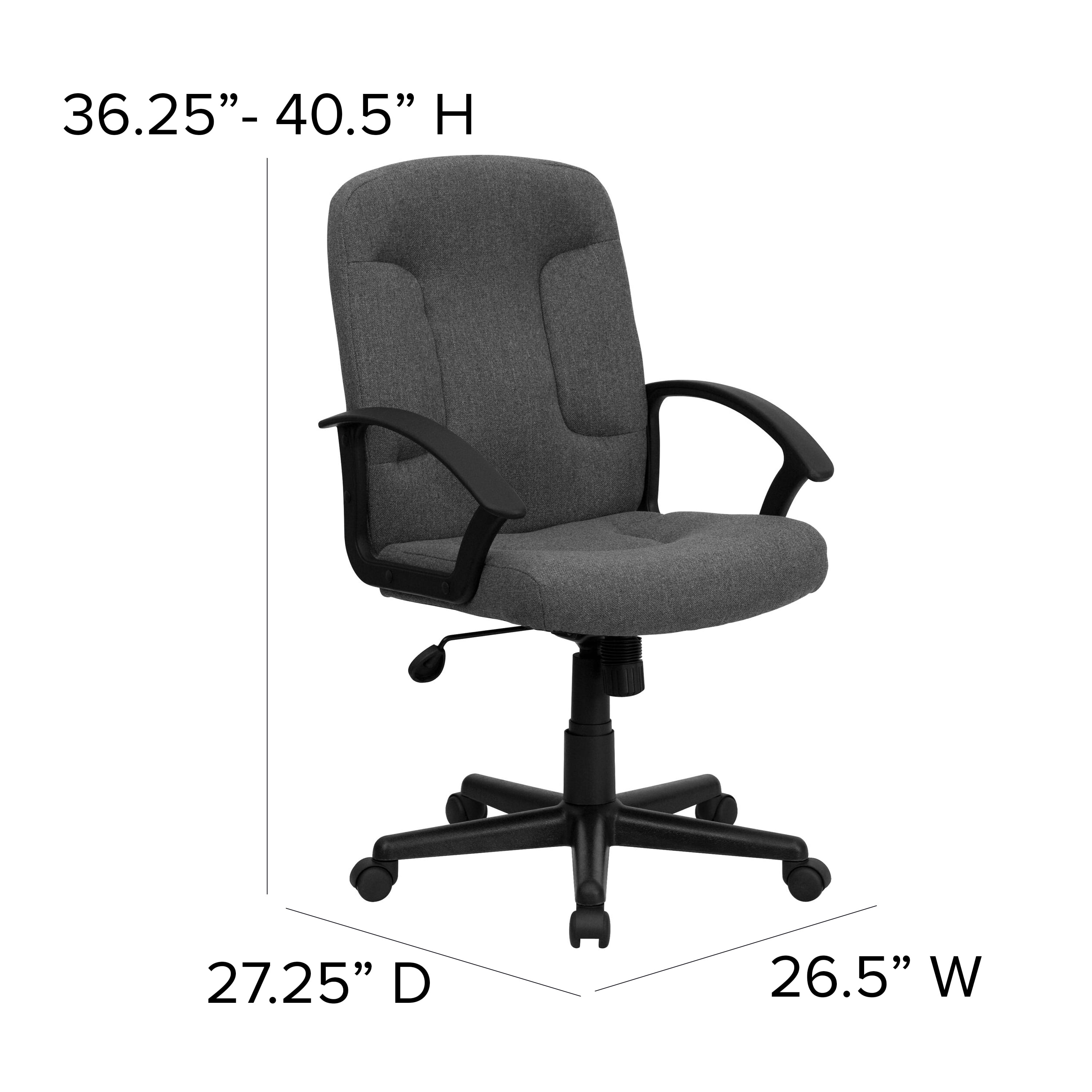 Ximena High Back Upholstered Office Chair Grey – Furniture Factory Outlet