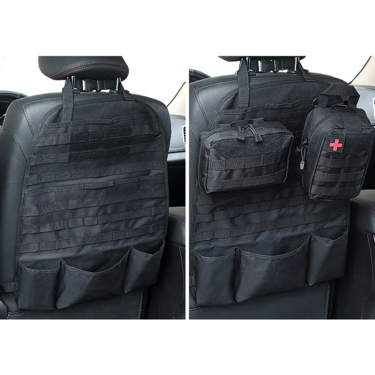 1 Pcs Molle Car Seat Back Organizer Vehicle Panel Car Seat Cover Protector  Universal Fit Hunting Bags 