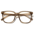 thumbnail image 1 of Gafas PANNER con bloqueo de luz azul, cuadradas, de gran tamaño, color marrón, 1 of 7